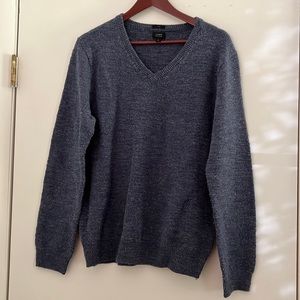 JCrew- Men’s L- Slate Blue v neck sweater